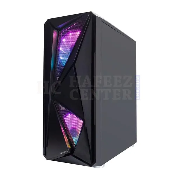1stPlayer F4 FireRose Series ATX Case with 3 Fans (Non RGB) - Hafeez Center Lahore