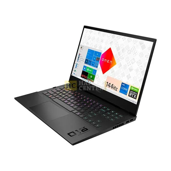OMEN by HP 16-B0014NR Gaming Laptop - 11th Gen Intel Core i7-11800H, 16GB, 512GB SSD, RTX 3060 6GB, Windows 11, 16.1" FHD IPS 144Hz IPS | Shadow Black-Hafeez Center LhR