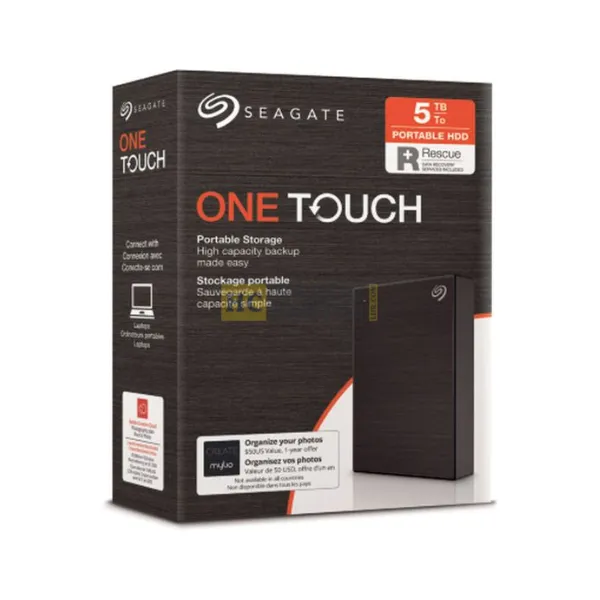 Seagate One Touch 5TB External Hard Drive STKC5000400 - Hafeez Center Lhr