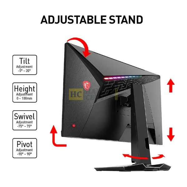 MSI Optix MAG274QRF 27″ Rapid IPS 1ms WQHD 165Hz NVIDIA G-Sync Gaming Monitor