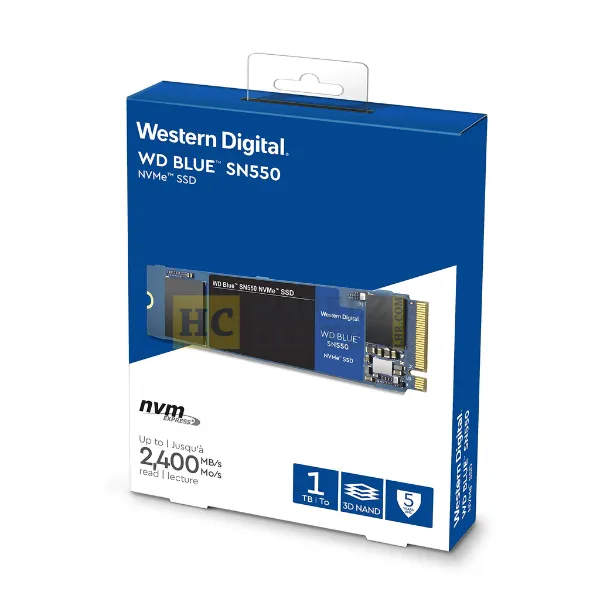 WD Blue SN550 500GB SSD PCIe Gen3 M.2 2280 PCIe Gen3 x4 NVMe - Hafeez Center Lahore