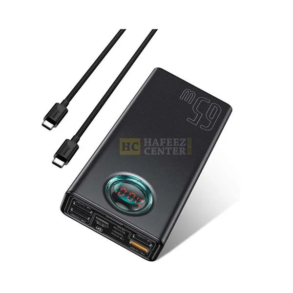 Baseus Amblight Digital Display Quick Charge Power Bank 30000mAh 65W - Hafeez Center Lhr