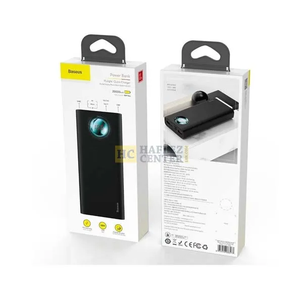 Baseus Amblight Quick Charger Digital Display Power Bank PD3.0+QC3.0 20000mAh - Image 3