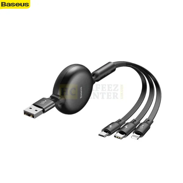 Baseus Little Octopus 3 in 1 adjustable cable M+L+T - Hafeez Center