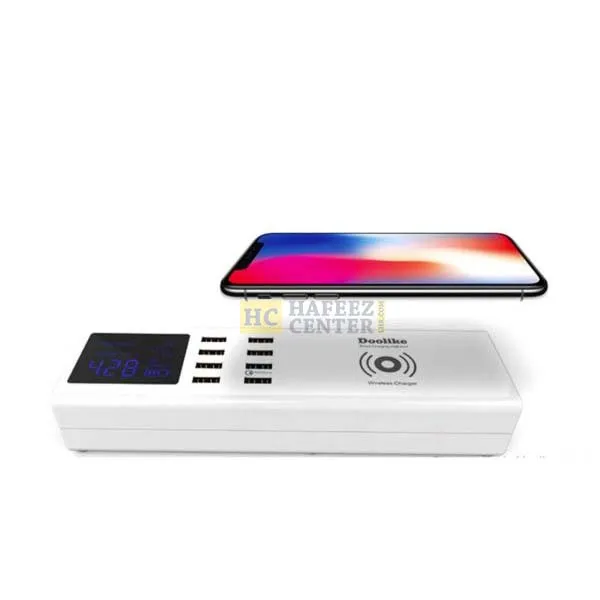 Doolike 8-Port USB Power Strip & Wireless Charger - Hafeez Center