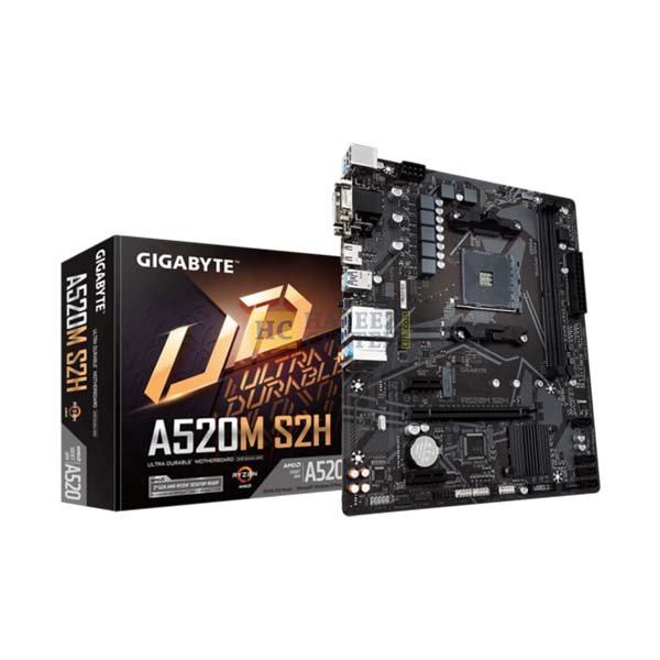 Gigabyte A520M S2H AMD A520 Ultra Durable Motherboard