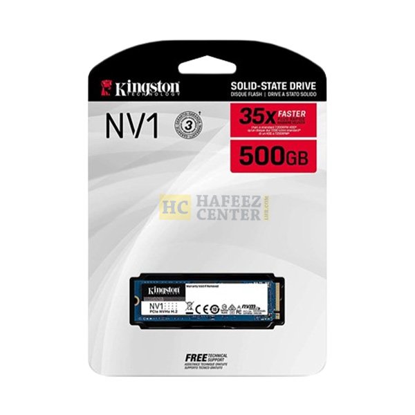 Kingston NV1 500GB M.2 2280 NVMe PCIe SSD SNVS/500G