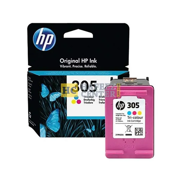 HP 305 Tri-Color Original Ink Cartridge - 3YM60AE