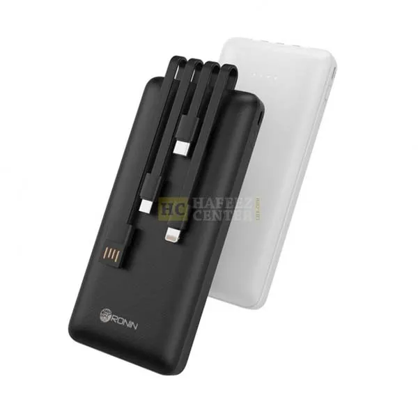 Ronin R-71 Multi Built-In Cables Powerbank 10000 MAh