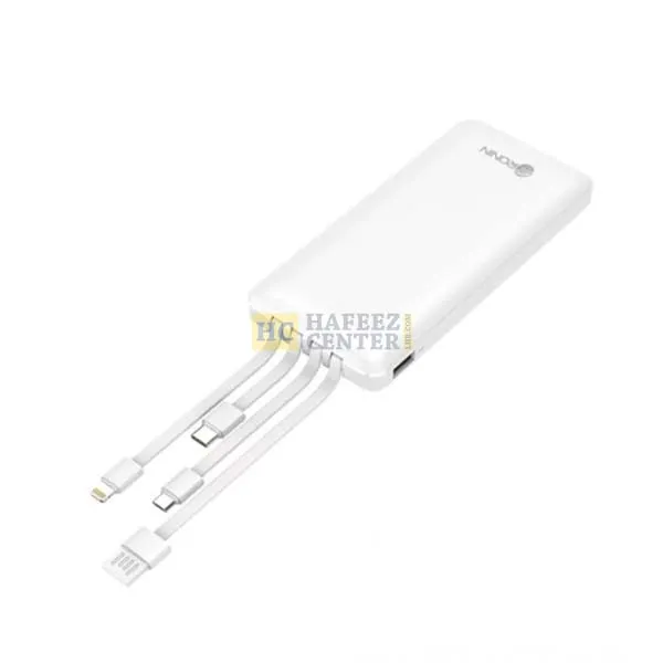 Ronin R-71 Multi Built-In Cables Powerbank 10000 MAh - Hafeez Center Lhr