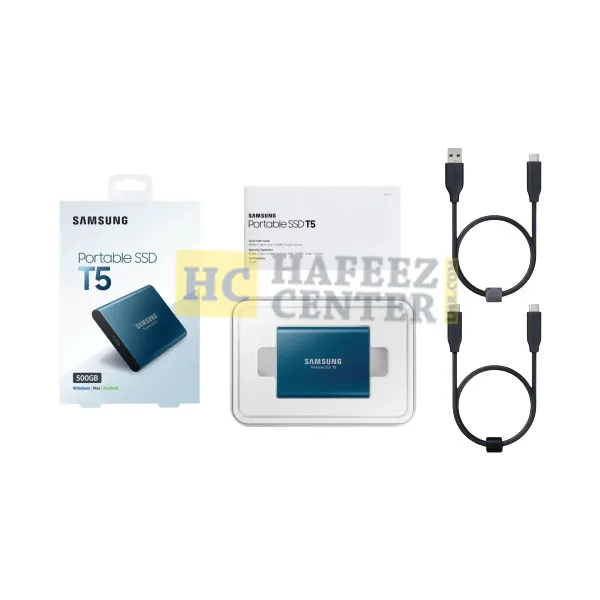 Samsung Portable SSD T5 500GB MU-PA500B/WW - Hafeez Center Lhr