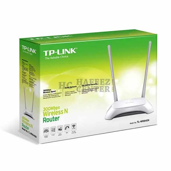 Tp-Link TL-WR840N Ver 3.0 300Mbps Wireless N Router-1 - Hafeez Center Lhr