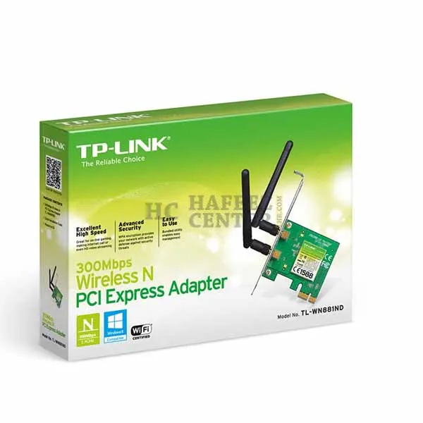 Tp-link TL-WN881ND 300Mbps Wireless N PCI Express Adapter - Hafeez Center Lhr
