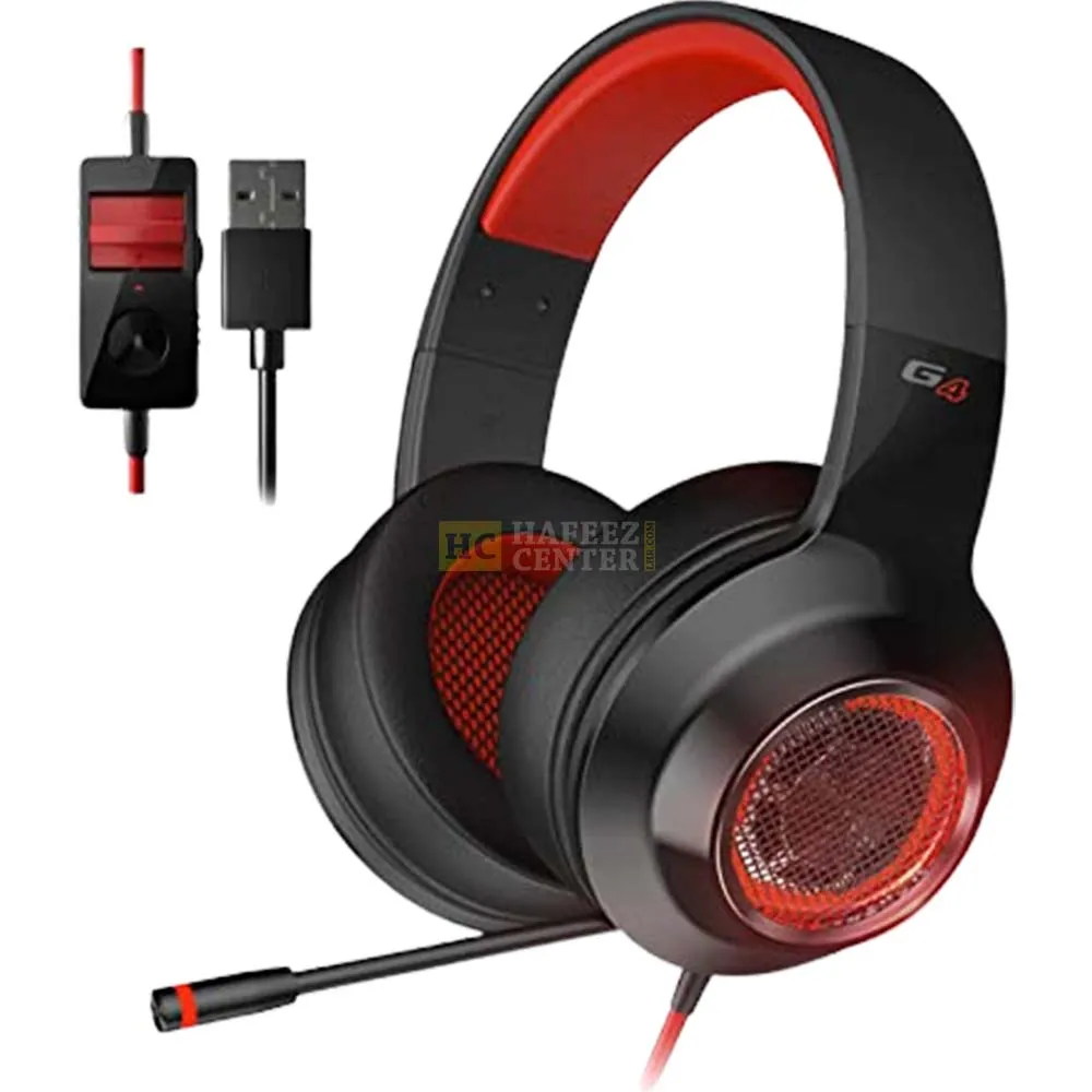 EDIFIER G4 7.1 VIRTUAL SURROUND SOUND GAMING HEADSET RED