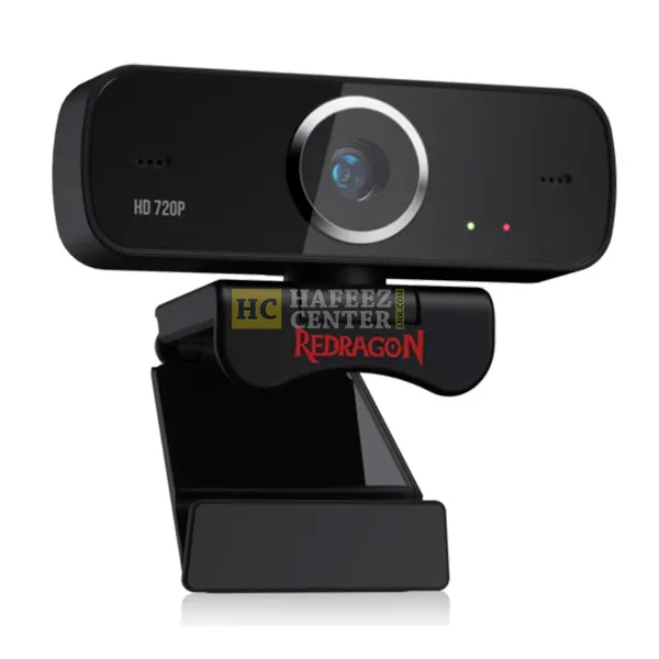 Redragon GW600 720P Webcam with Built-in Dual Microphone 360-Degree Rotation – 2.0 USB Skype Computer Web Camera