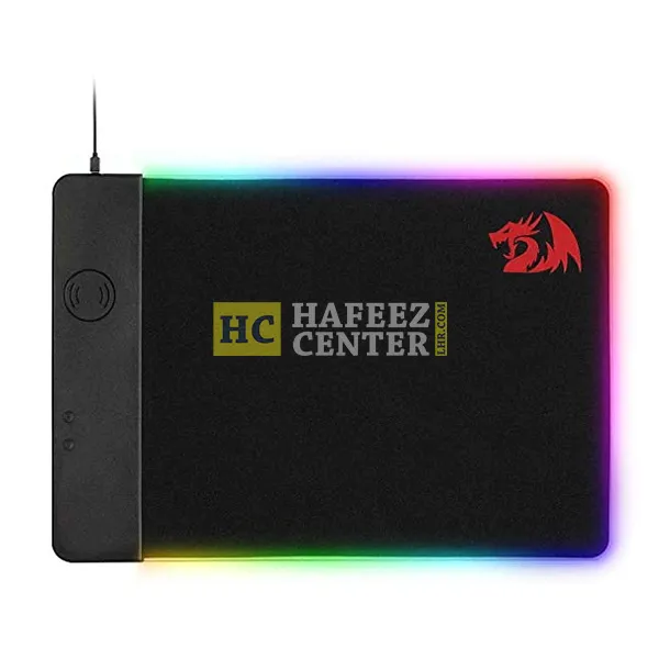 Redragon P025 Qi 10w Fast Wireless Charging RGB Backlit Mouse Pad - Hafeez Center