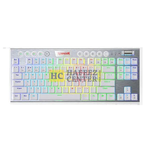 Redragon HORUS TKL K621 Wireless RGB Mechanical Gaming Keyboard | White - Hafeez Center Lhr