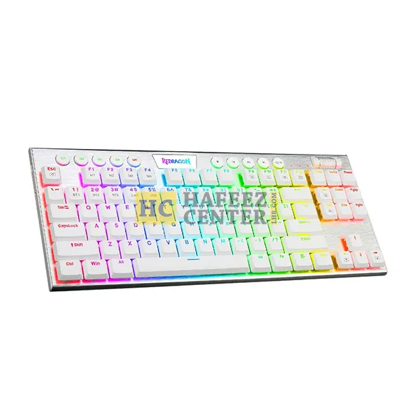 Redragon HORUS TKL K621 Wireless RGB Mechanical Gaming Keyboard | White - Hafeez Center Lhr