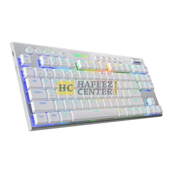 Redragon HORUS TKL K621 Wireless RGB Mechanical Gaming Keyboard | White - Hafeez Center Lhr