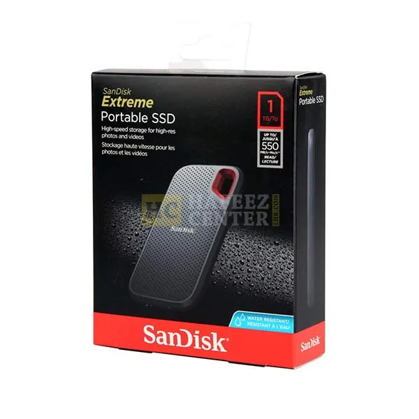 SanDisk 1TB Extreme Portable External SSD 1050MB/s read and 1000MB/s write speeds - Hafeez Center Lhr