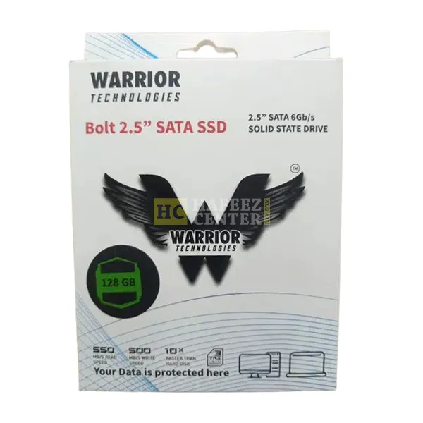 Warrior 128GB SSD with 2 Years Brand Warranty (Made in Taiwan)