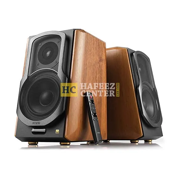 Edifier S2000MKIII Hi-Res Audio Active 2.0 Bluetooth Bookshelf Speaker Set - Brown