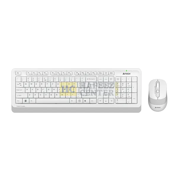 A4Tech Fstyler FG1010S 2.4G Power-Saving Wireless Desktop Set - White