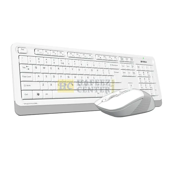 A4Tech Fstyler FG1010S 2.4G Power-Saving Wireless Desktop Set – White - Hafeez Center Lhr