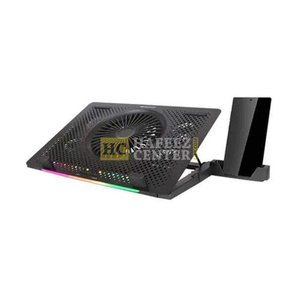 DarkFlash G200 plus LightStrip Laptop Cooler - Cooling Pad, Phone Holder - Black