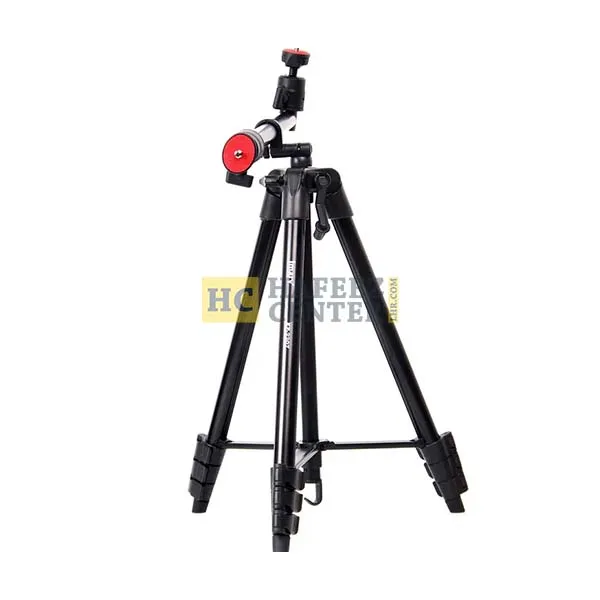 JMARY KP-2207 Tripod Stand 4 Sections Adjustable Tripod Mount Floor Stand with Camera Phone Holder for SLR Camera, Smartphone - Hafeez Center Lahore