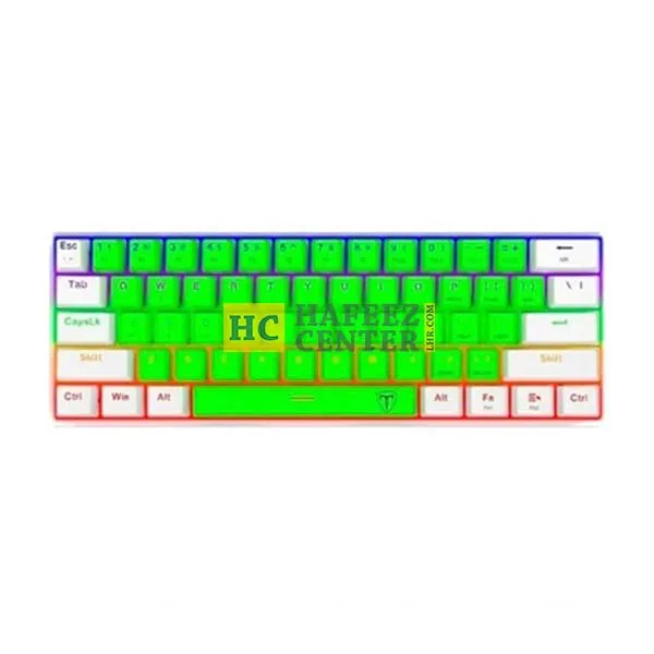 T-DAGGER Arena T-TGK321 Mechanical Gaming Keyboard - Green/White - Brown Switch - T-TGK321-GW-BR