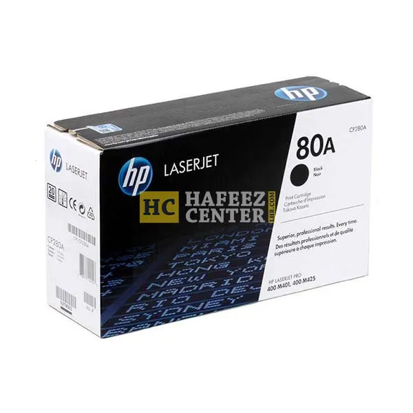 HP 80A Black Original LaserJet Toner Cartridge (CF280A)