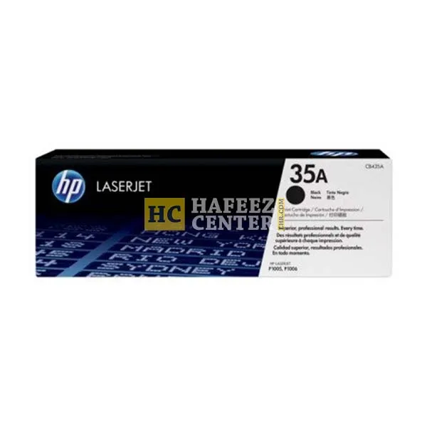 HP 35A Black Toner Cartridge | Works with HP LaserJet P1005, P1006 | CB435A
