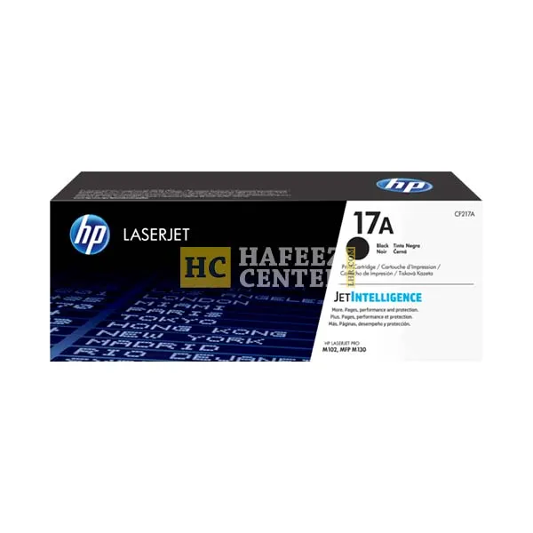 HP 17A Black Original LaserJet Toner Cartridge (CF217A)