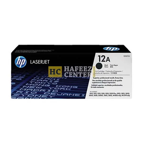 HP 12A Black LaserJet Toner Cartridge (Q2612A) - Hafeez Center Lhr