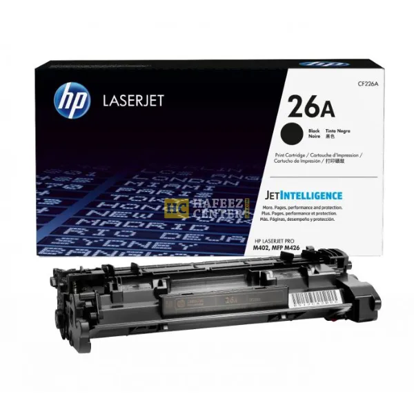 HP 26A Black Original LaserJet Toner Cartridge, CF226A