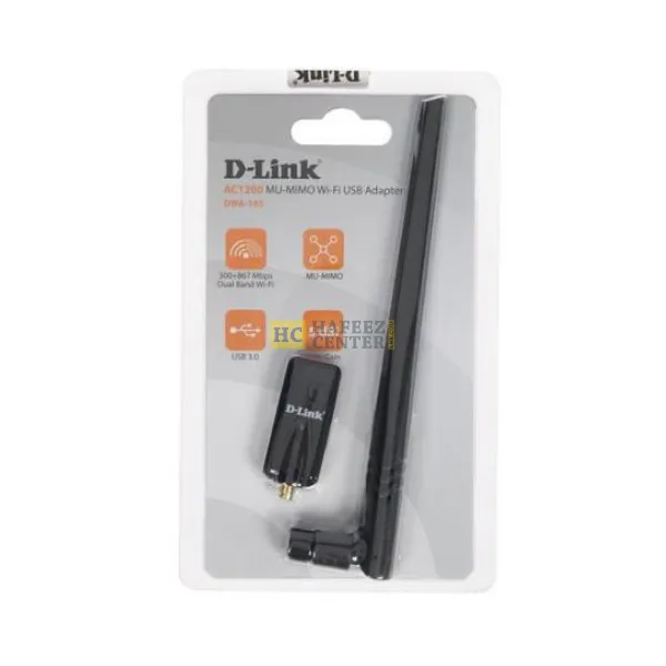 D-link DWA-185 Wireless AC1200 Mbps Dual Band Wi-Fi, USB 3.0 High-Gain Antenna 5dBi Adapter