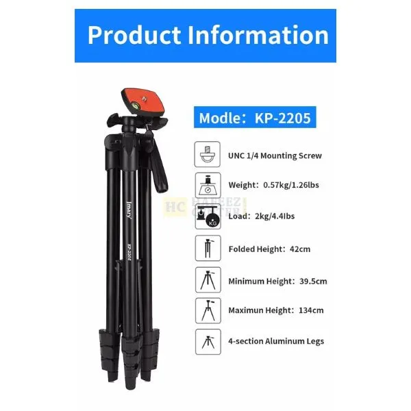 Jmary KP-2205 Tripod With Mobile Holder