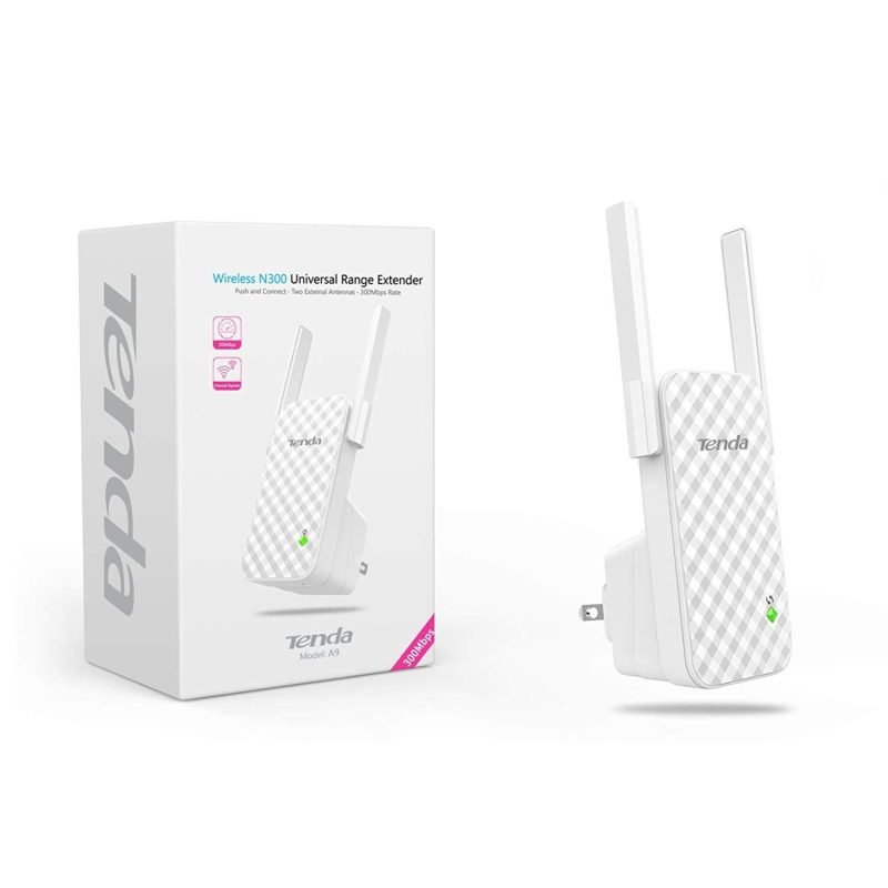 Tenda A9 Wireless N300 Universal Range Extender - Hafeez Center Lhr