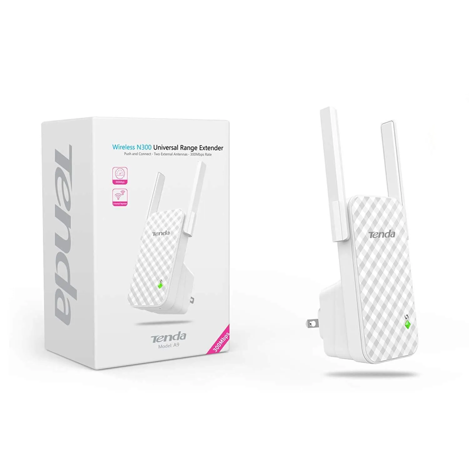 Tenda A9 Wireless N300 Universal Range Extender - Hafeez Center Lhr