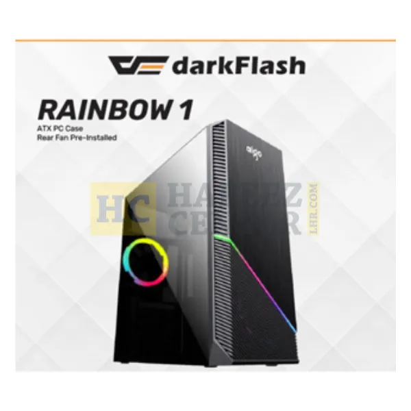 DarkFlash Rainbow 1 Gaming Casing Black - Hafeez Center lhr.com