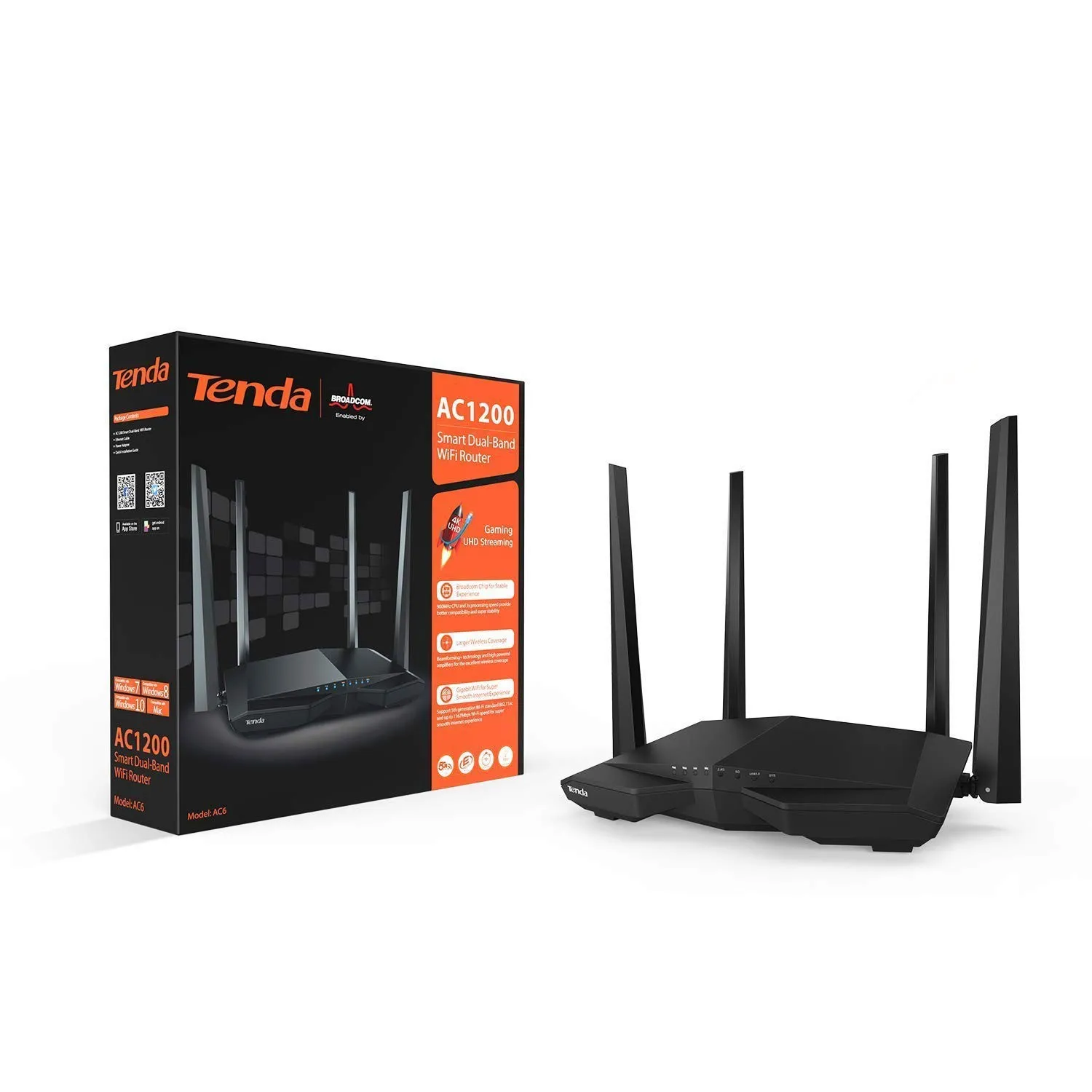 Tenda AC6 AC1200 Smart Dual-Band WiFi Router