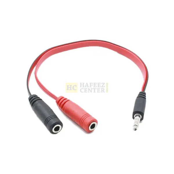 3.5mm AUX 1 Male to 2 Female Spliter Wire 3.5 Jack Audio Splitter Cable Headphone