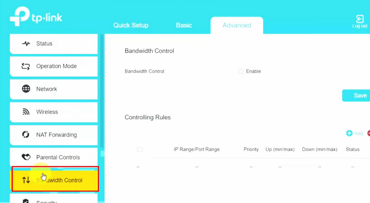 advanced setting