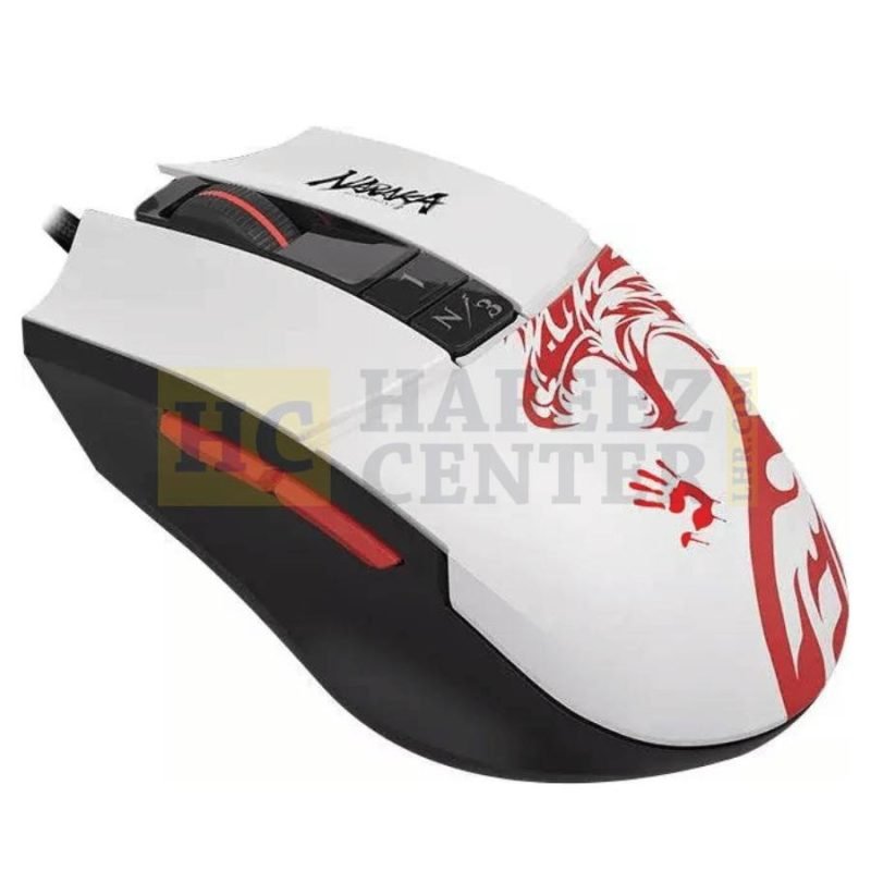 Bloody L65 Max Lightweight White Gaming Mouse - Hafeez Center Lahore