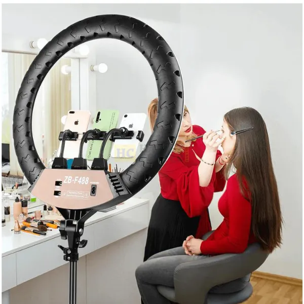 Pk-460 Phone Holder Circle Ring Selfie LED Ring Light