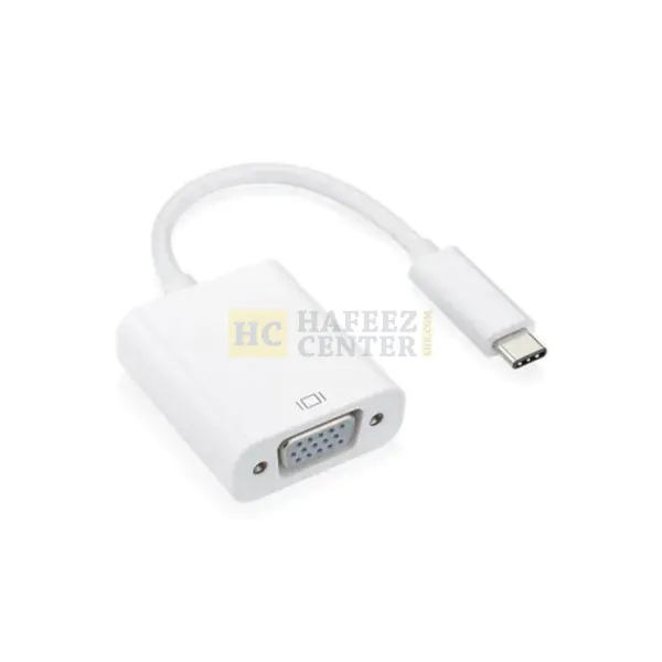 USB C to Female VGA Adapter Cable Type