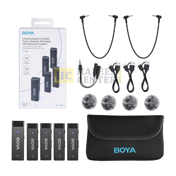 Boya BY-W4 four Channel wireless microphone